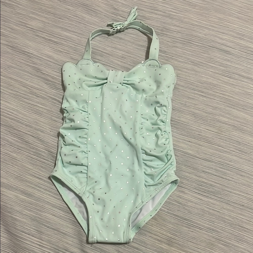 Janie and Jack Mint Green One Piece Swimsuit 12-18 months NWT